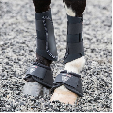 Equilibrium Tri-Zone Over Reach Boots Black